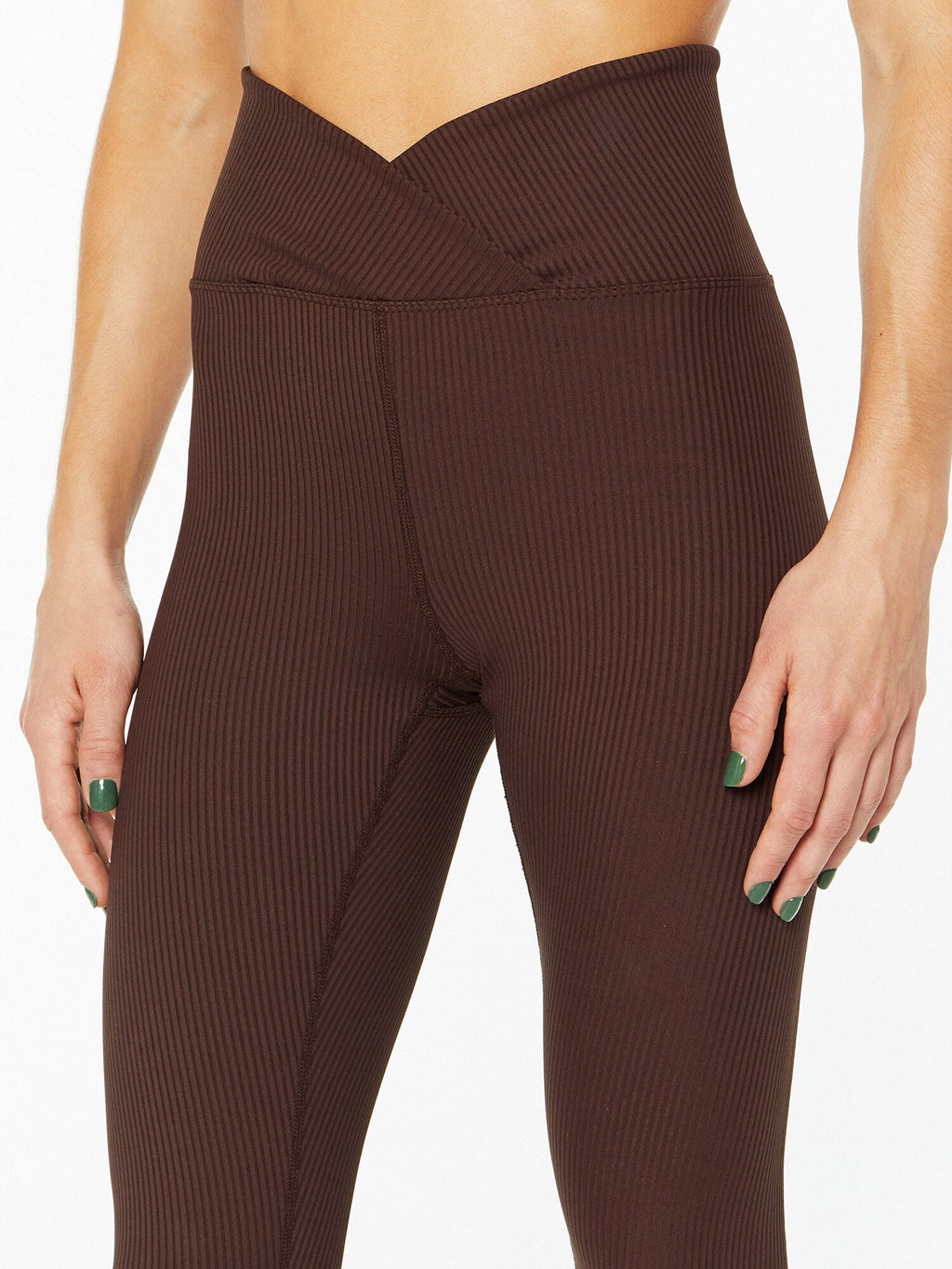 RIBBED VERONICA LEGGING OAK